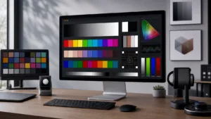 PatternSpace macOS pattern generator showing display calibration patterns