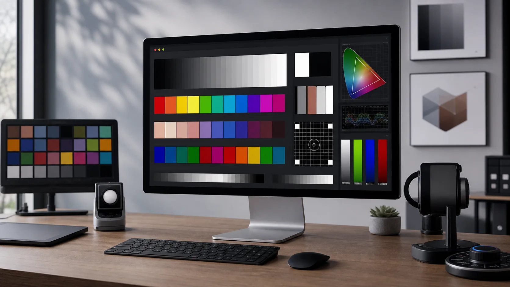 PatternSpace macOS pattern generator showing display calibration patterns